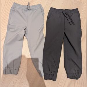 FWD Kids Elastic Waist Jogger Pants - Gray & Black